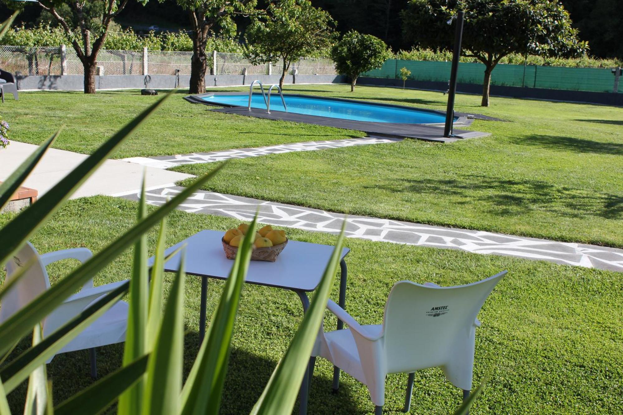 Apartamento En Bloque Vivienda Con Piscina Y Barbacoa A 15 Min De La Playa Meis Esterno foto