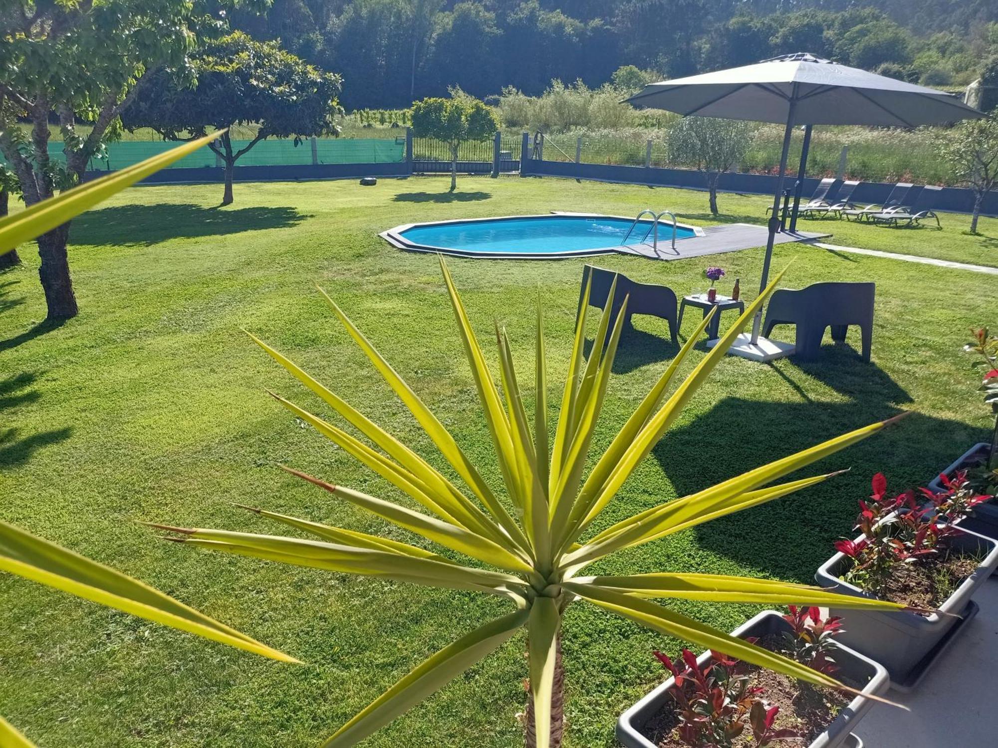 Apartamento En Bloque Vivienda Con Piscina Y Barbacoa A 15 Min De La Playa Meis Esterno foto